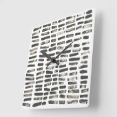 Gemischte Signale III Quadratische Wanduhr (Winkel)