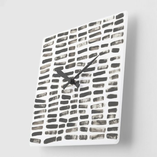 Gemischte Signale III Quadratische Wanduhr (Winkel)