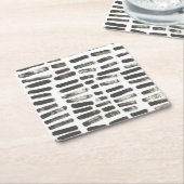 Gemischte Signale III Rechteckiger Pappuntersetzer (angewinkelt)