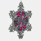 Gemischte Signale Schneeflocken Zinn-Ornament (Links)