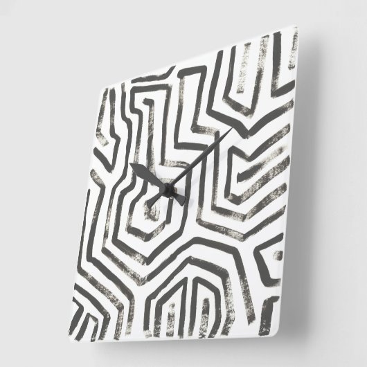 Gemischte Signale V Quadratische Wanduhr (Winkel)