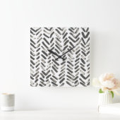 Gemischte Signale VII Quadratische Wanduhr (Zuhause)