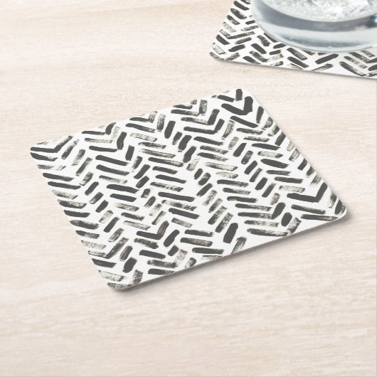 Gemischte Signale VII Rechteckiger Pappuntersetzer (angewinkelt)