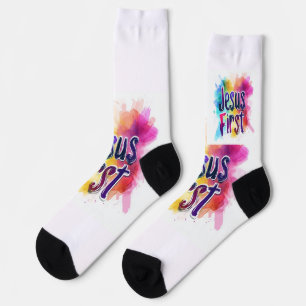 Gemischte Sport-Socken Jesus First Socken