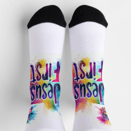 Gemischte Sportsocken Jesus First Socken