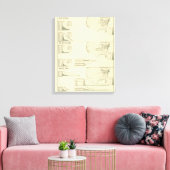 Gemischte Textilien, Seide und Bekleidung Leinwanddruck (Insitu (Wohnzimmer))