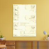 Gemischte Textilien, Seide und Bekleidung Leinwanddruck (Insitu (Wohnzimmer))