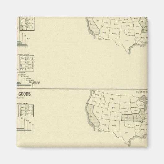 Gemischte Textilien, Seide und Bekleidung Magnet (Vorne)