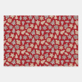 Gemischte Weihnachtskekse Geschenkpapier Set (Vorderseite 2)
