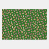 Gemischte Weihnachtskekse Geschenkpapier Set (Vorderseite 3)
