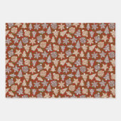 Gemischte Weihnachtskekse Geschenkpapier Set (Vorderseite 2)