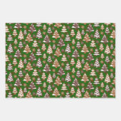 Gemischte Weihnachtskekse Geschenkpapier Set (Vorderseite)