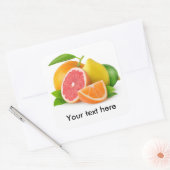 Gemischte Zitrusfrüchte Quadratischer Aufkleber (Umschlag)