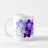 gemischter blauer Hibiskusentwurf Kaffeetasse (Links)