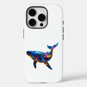 Gemischter farbiger Wal - Glass Body Realisti iPhone 16 Pro Hülle
