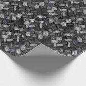 Gemischter grauer Wolle Geschenkpapier (Ecke)