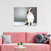 Gemischter Hundegähnchen, nah-up Leinwanddruck (Insitu (Wohnzimmer))
