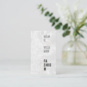 Gemischter Schriftart | Creative Layout Visitenkarte (Stehend Vorderseite)