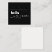 Gemischter Text Quadratische Visitenkarte (Vorne/Hinten)