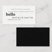 Gemischter Text Visitenkarte (Vorne/Hinten)