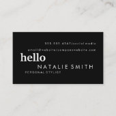 Gemischter Text Visitenkarte (Vorderseite)