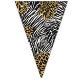 Gemischter Tierdruck Zebra Leopard Tiger Gemischte Wimpelkette (Zweite Fahne)