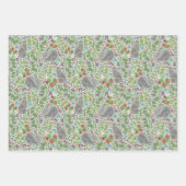 Gemischter Viktorianischer Vintager Kaninchen Berr Geschenkpapier Set (Vorderseite 2)