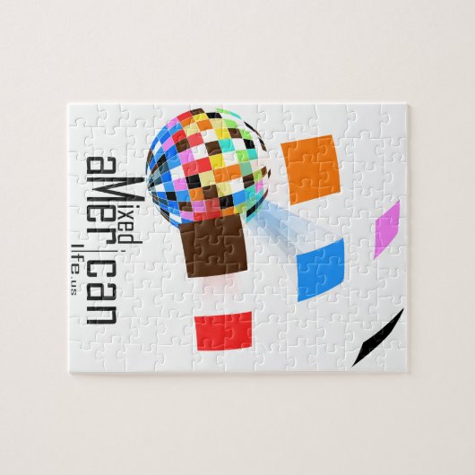 Gemischtes amerikanisches Leben Puzzle (Horizontal)