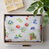 Gemischtes Beerenmuster Seidenpapier (Geschenk)