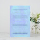 Gemischtes blauer Hintergrund gezeichnetes Briefpapier (Stehend Vorderseite)