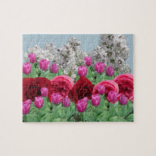 Gemischtes Blumen-Garten-Puzzle Puzzle