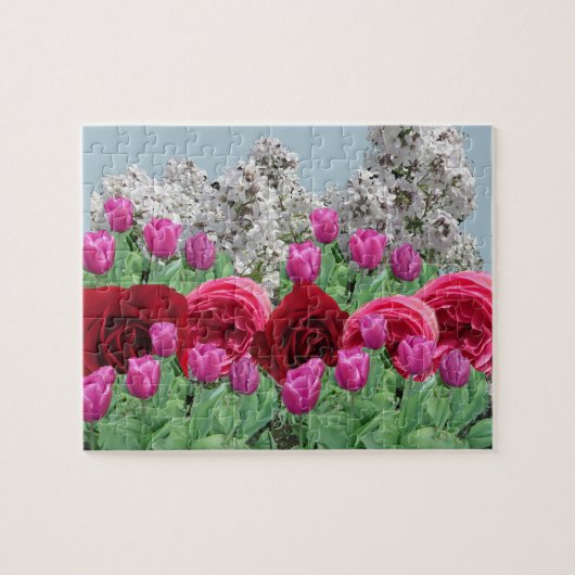Gemischtes Blumen-Garten-Puzzle Puzzle (Horizontal)