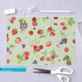 Gemischtes Fruchtpastel grün Seidenpapier (Handwerk)