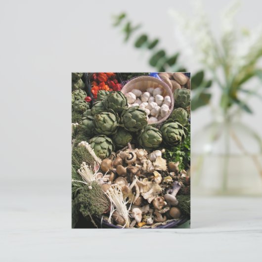 Gemischtes Gemüse Postkarte (Stehend Vorderseite)