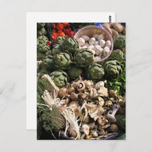 Gemischtes Gemüse Postkarte (Vorne/Hinten)