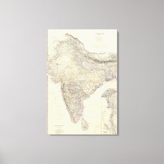 Gemischtes Indien Leinwanddruck (Vorderseite)