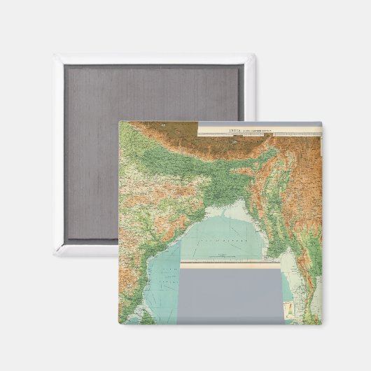 Gemischtes Indien Magnet (Vorderseite/Rückseite)