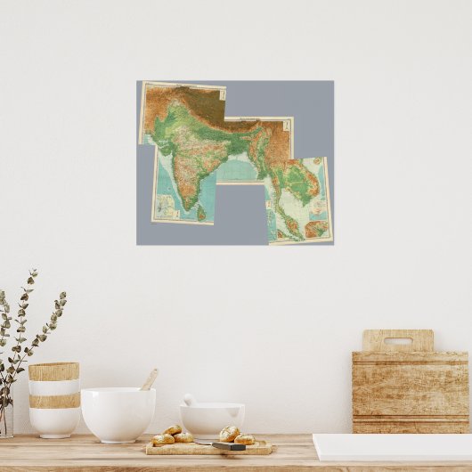 Gemischtes Indien Poster (Küche)