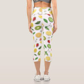 Gemischtes Obst 4 Capri Leggings (Rückseite)