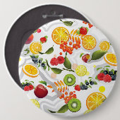 Gemischtes Obst 5 Button (Vorne & Hinten)