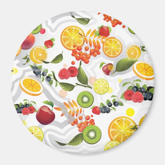 Gemischtes Obst 5 Magnet (Vorne)