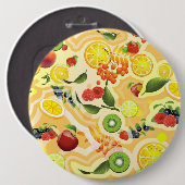 Gemischtes Obst 6 Button (Vorne & Hinten)