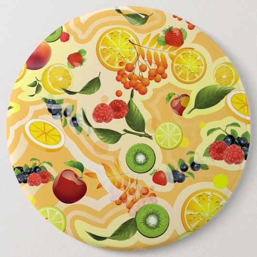 Gemischtes Obst 6 Button (Vorderseite)