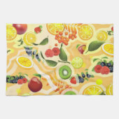 Gemischtes Obst 6 Geschirrtuch (Horizontal)