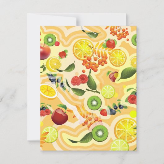 Gemischtes Obst 6 Mitteilungskarte (Vorderseite)