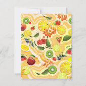 Gemischtes Obst 6 Mitteilungskarte (Rückseite)