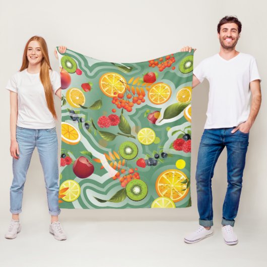 Gemischtes Obst 7 Fleecedecke (Beispiel)