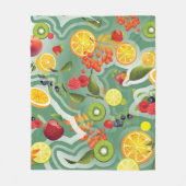 Gemischtes Obst 7 Fleecedecke (Vorderseite)