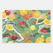 Gemischtes Obst 7 Geschenkpapier Set (Vorderseite 3)