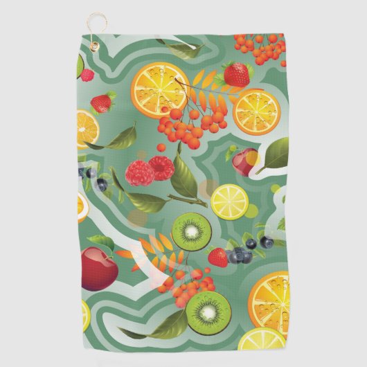 Gemischtes Obst 7 Golfhandtuch (Vorderseite)